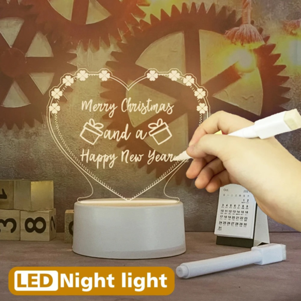 LED Memo Board Acrylic Night Light