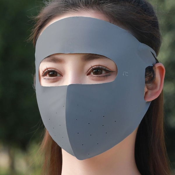 ৪ পিছ -  Anti-UV Ice Silk Sunscreen Mask - Image 3